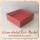 10x10x3 Red Cardboard Base and PVC Box