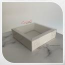 11x11x3 Box with White Cardboard Bottom and Acetate Wall