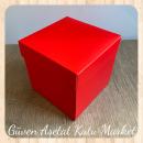 12x12x12 Red Complete Cardboard Box