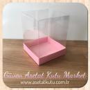 12x12x15 Pink Cardboard Bottom Acetate Box