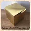 15X15X15 Gold Complete Cardboard Box