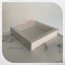 15x15x3 Box with White Cardboard Bottom and Acetate Wall
