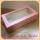 20x10x5 Pink White Striped Cardboard Box with Window