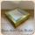 25x25x5 Metallic Gold Cardboard Box with PVC Window 