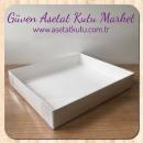 25x30x5 Box with White Cardboard Bottom and Acetate Top