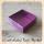 6x6x2.5 Purple Cardboard Top Acetate Box (External Closing)