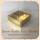 6x6x3.5 Gold Metalized Cardboard Top Acetate Box