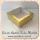 8x8x3 Metallic Gold Cardboard Box with PVC Window