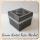 8x8x6.5 Complete Cardboard Box with Silver Rug Pattern on Black