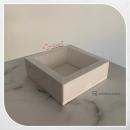 9x9x3 Box with White Cardboard Bottom and Acetate Wall